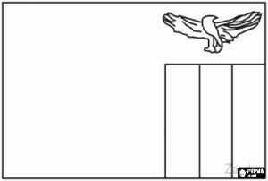Mapa y Bandera de Zambia Para Dibujar Colorear Imprimir